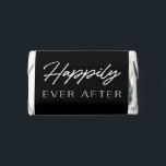 Elegant Black Script Happily Ever After Wedding Hershey's Miniatures<br><div class="desc">Elegant and modern Black Script Happily Ever After Wedding Hershey's Miniatures. Sweet personalized personalized Hershey bars wedding favors for your wedding guests with "Happily Ever After" on the front and your names and wedding date on the back. Can also be a sweet favor at the engagement party.</div>