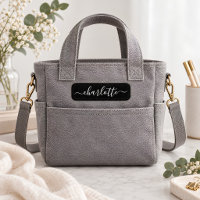 Elegant Black Script Modern Name Personalized