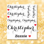 Elegant Black Script Name Stylish Custom Cut Vinyl Sticker<br><div class="desc">Create your own custom, personalized, elegant black script / typography name / last name / business or company name custom-cut tough, sturdy, hard to scratch vinyl sticker. Simply enter your name / last name / business / company name, to personalize. You may choose between matte white (has a white border...</div>