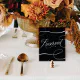 Elegant Black Script Wedding Reserved Table Sign | Zazzle
