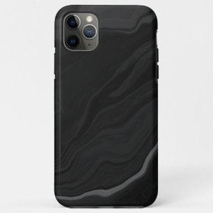 Elegant Black Stone Marble Pattern iPhone 11 Pro Max Case