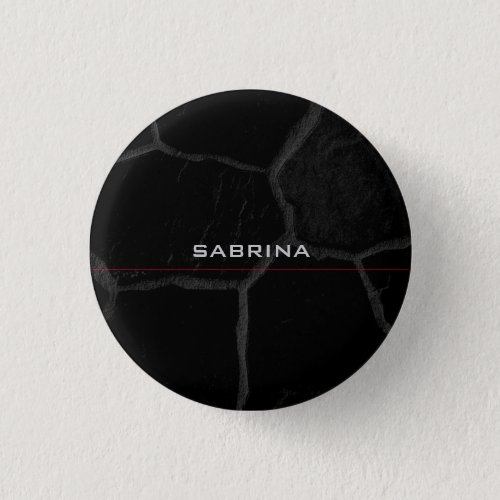 Elegant Black Stone Minimalist Stylish Modern Button