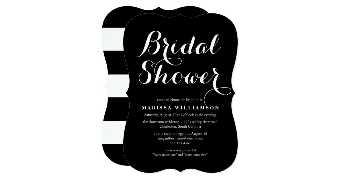 is it bad to wear black to a bridal shower