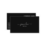 Elegant Black Stylish Business Brand Identity Business Card Elegant Black Stylish Business Brand Identity Business Card