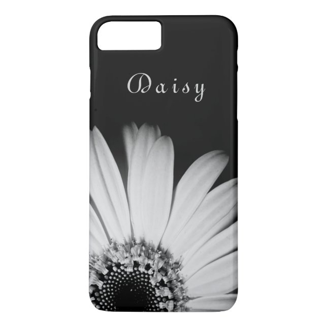 Elegant Black  Sunflower Personalized name Case-Mate iPhone Case (Back)