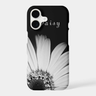Elegant Black Sunflower Personalized name iPhone 17 Case