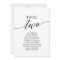 Elegant Black Table Number 2 Seating Chart