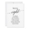Elegant Black Table Number 8 Seating Chart