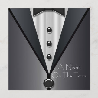 Elegant Black Tie Formal Prom Invitations