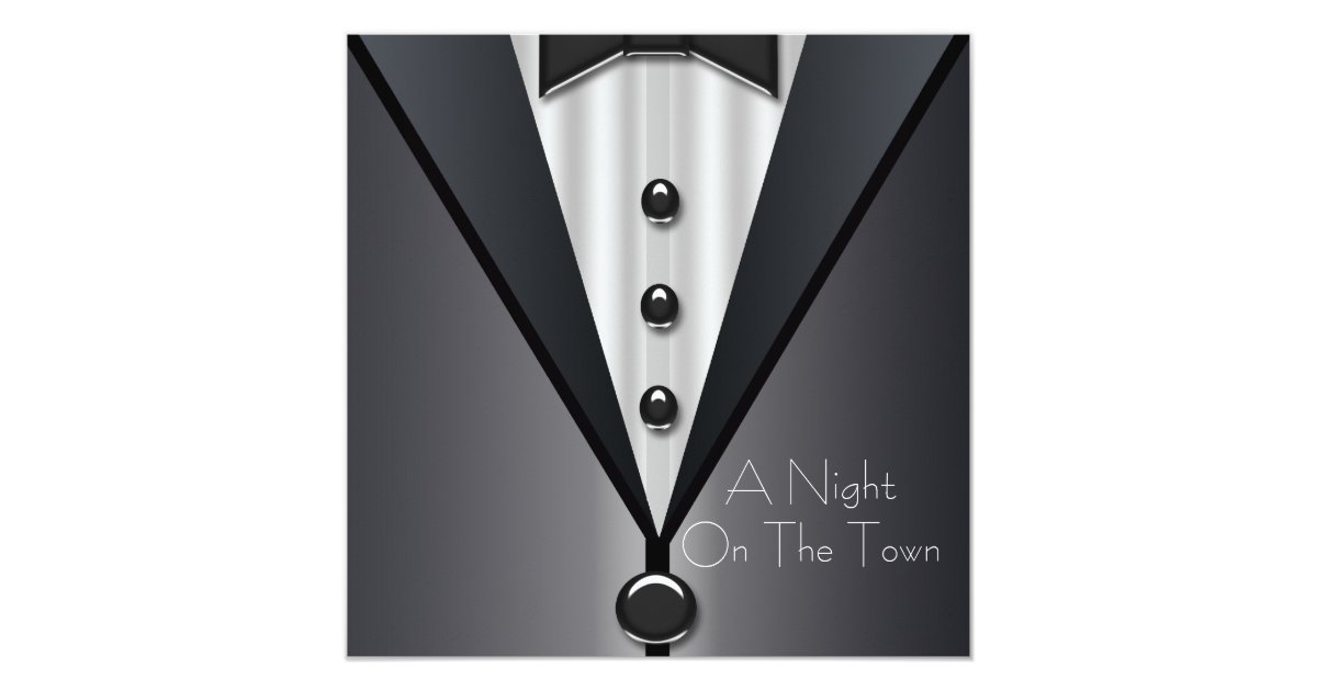 white tie invitation