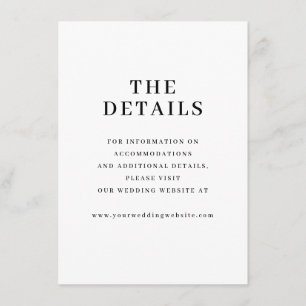 Elegant Black Typographic Enclosure Card