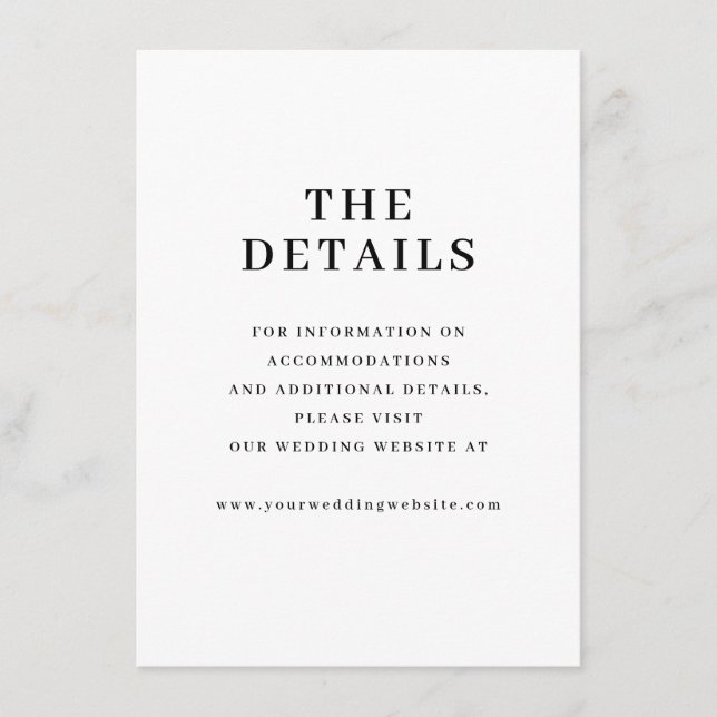 Elegant Black Typographic Enclosure Card (Front)