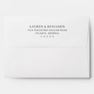 Elegant Black Typographic Envelope