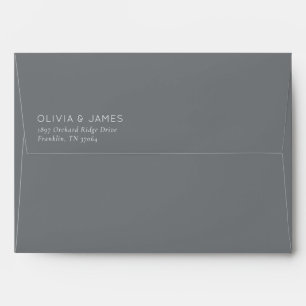 Elegant Black Typographic Envelope