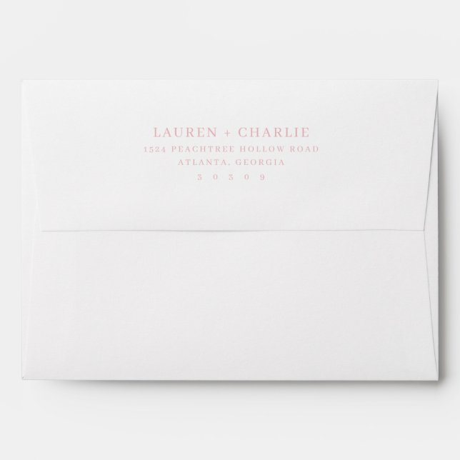 Elegant Black Typographic Envelope (Back (Top Flap))