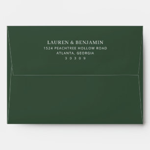 Elegant Black Typographic Envelope
