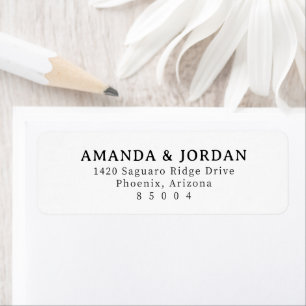 Elegant Black Typographic Label