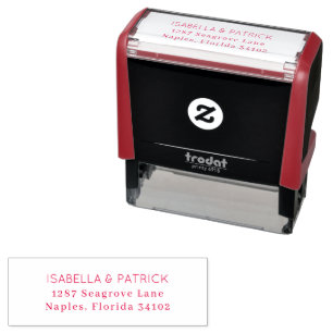 Elegant Black Typographic Self-inking Stamp