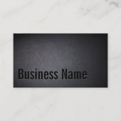 Elegant Black Typography Professional Minimalist Business Card (Front)