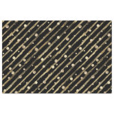 Black and Gold Diagonal Stripe Foil Look Tissue Paper, Zazzle