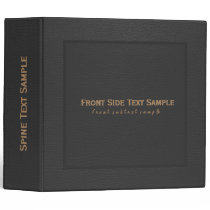 Elegant Black Vintage Faux Leather Binder Elegant Black Vintage Faux Leather Binder