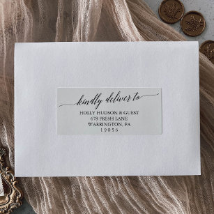 Beach Wedding Return Address Labels, Guest Address Labels, Wedding RSVP