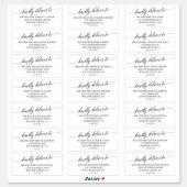 Elegant Black Wedding Guest Address Labels (Sheet)