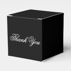 Elegant Black Wedding Guest Favor Box