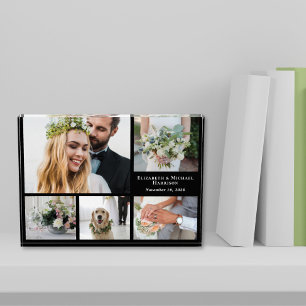 Elegant Black Wedding Photo Block