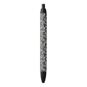 Elegant Black White Abstract   Pen