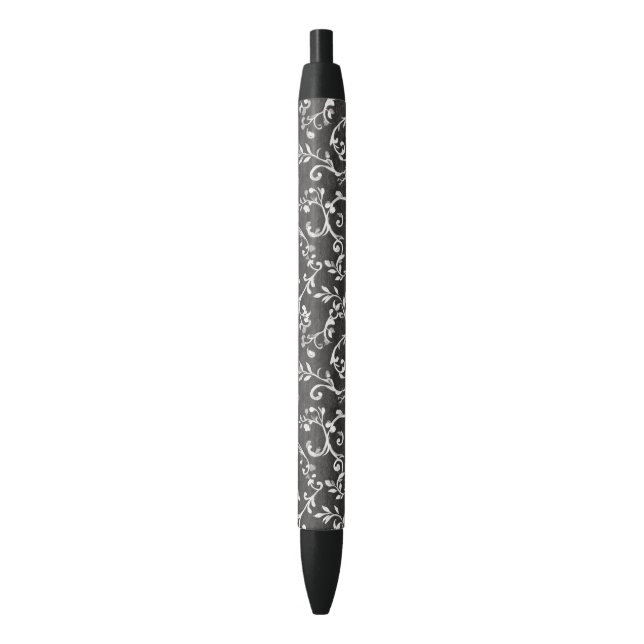Elegant Black White Abstract   Pen (Front Vertical)