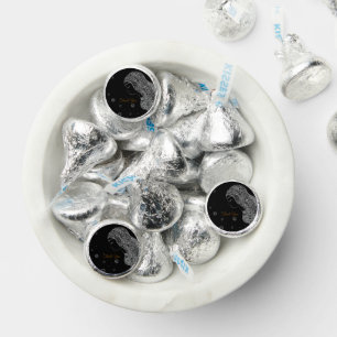 Elegant Black & White Bridal Shower Thank You Hershey®'s Kisses®