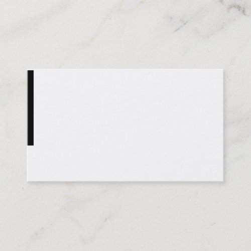 elegant black white business card