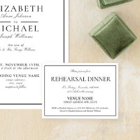 Elegant Black & White Classic Script Rehearsal