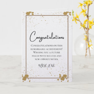 Elegant Black & White Congratulations Card