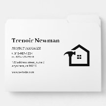 Elegant Black & White Construction Handyman