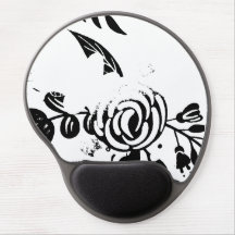 Elegant Black & White Faded Floral Heart Notebook