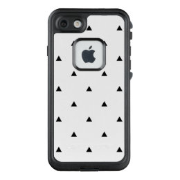 Elegant black white geometric pattern | triangles LifeProof FRĒ iPhone 7 case