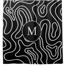 Elegant Black white geometric texture personalizd