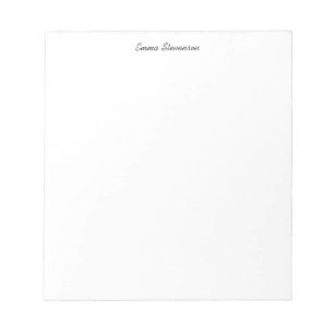 Elegant Black & White Handwriting Professional Notepad