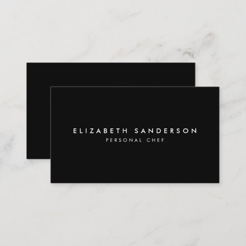 Elegant Black  White Luxury Minimal QR CODE Busin Business Card