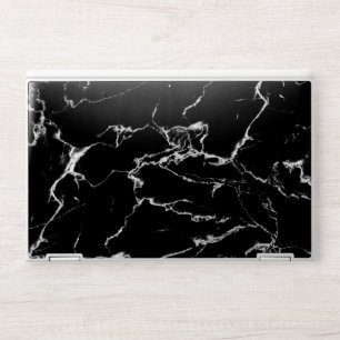 Elegant Black & White Marble HP Laptop Skin