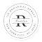 Elegant black white minimalist return address