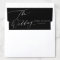 Elegant Black & White Modern Calligraphy Wedding