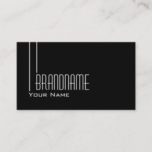 Elegant Black White Modern Simple and Professional Business Card