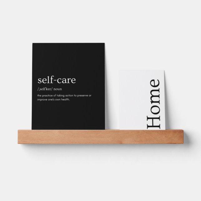 Elegant Black & White wall art Picture Ledge (Front)