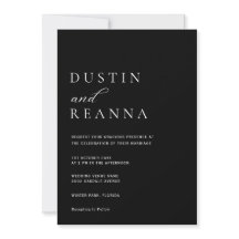 Elegant Black & White Wedding