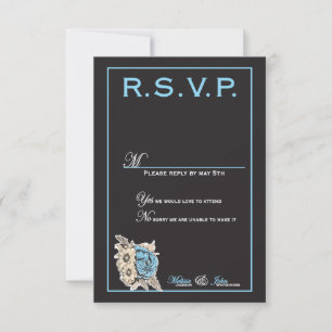 Elegant Black & white with light blue details