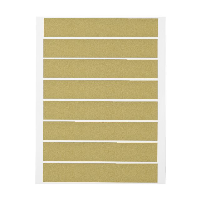 Elegant Blank Gold Glitter Wrap Around Address Label (Sheet)