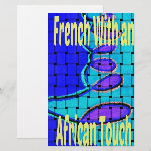 Elegant Blend of French and African Aesthetics (Front/Back)